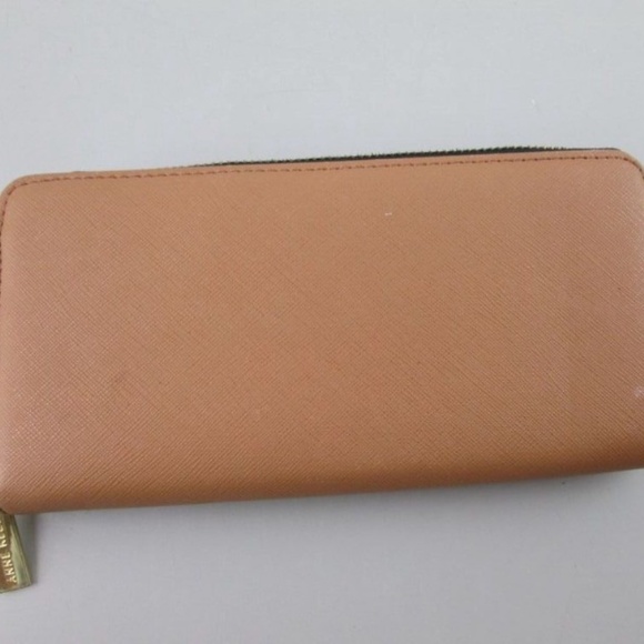 NWT Anne Klein color block wallet in black tan and cream - Picture 2 of 5